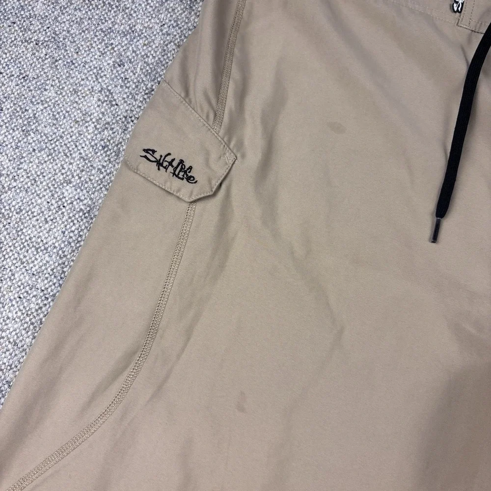 Salt Life SLX-QD Men's Board Shorts Tan Khaki Swim Trunks Size 42